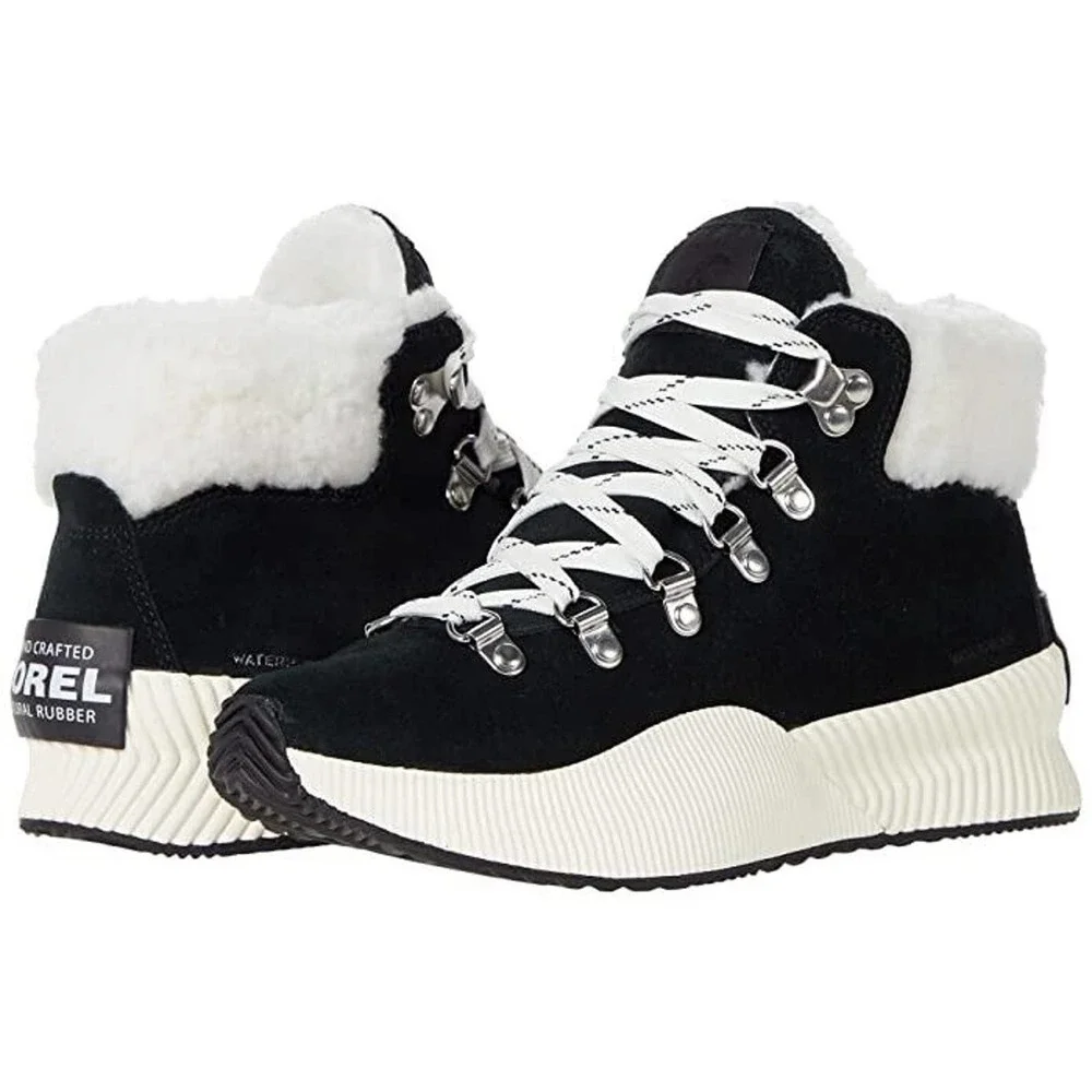 Sorel Black and White Ankle Boots - Picture 2 of 7